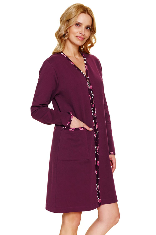 Doctor Nap SMZ.7319 Nocna szlafrok, burgundy