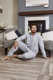 Italian Fashion Lider dł.r. dł.sp. Dres homewear, melanż