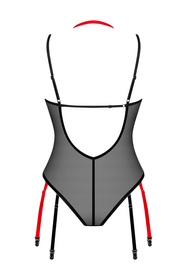 Obsessive Glandez teddy Body sexy, czarny