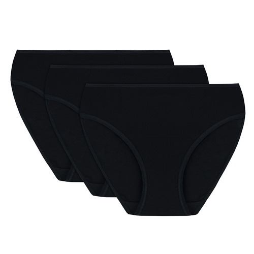 Vivisence 4002 3-pack Majtki figi, czarny