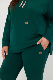 Italian Fashion Lagos dł.r. Bluza nierozpinana, c.zielony