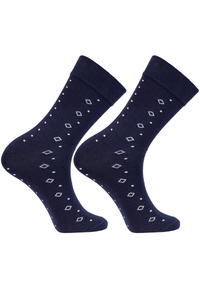 Moraj CML400-006 Skarpety za kostkę, patt 2-navy/kwadraty i romby