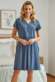 Doctor Nap TCB.5336 Nocna koszula, deep blue