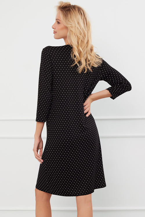 Italian Fashion Puntini r.3/4 Nocna koszula, druk/czarny