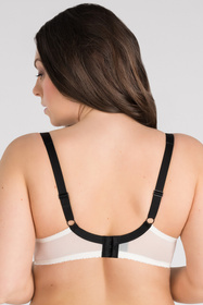 Gorsenia K840 Black-White Biustonosz miękki, biały