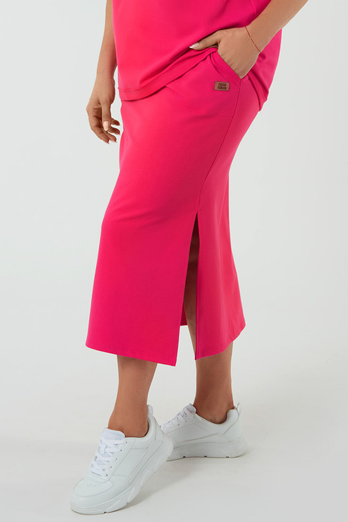 Italian Fashion Stella maxi Spódnica dresowa, fuksja