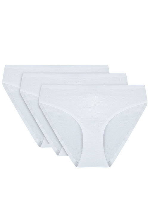 Vivisence 4011 3-pack Majtki figi, biały