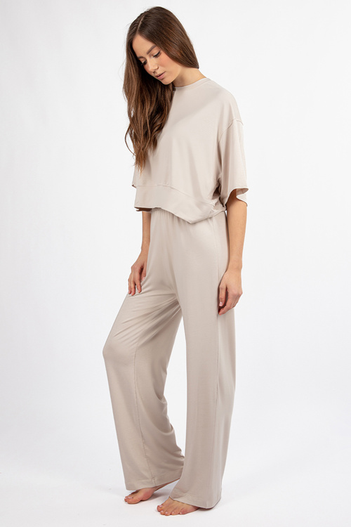Dkaren DK-K-B20 Komplet bluza+spodnie, ecru