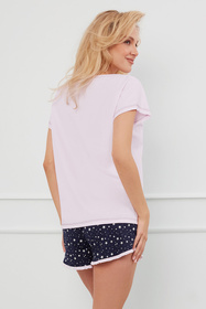 Italian Fashion Libra kr.r. kr.sp. Nocna piżama, róż/druk