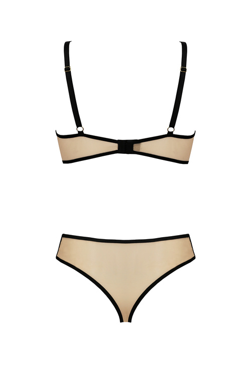 Casmir Daisy set Nocna komplet biustonosz + stringi, beige