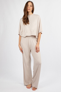Dkaren DK-K-B20 Komplet bluza+spodnie, ecru