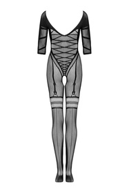 Obsessive G329 bodystocking Body bodystocking, czarny